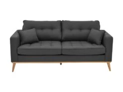 Canapé 3 Places En Tissu Anthracite KENZA -Accueil-Canapé canape 7199811