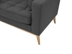 Canapé 3 Places En Tissu Anthracite KENZA -Accueil-Canapé canape 7199827