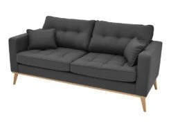 Canapé 3 Places En Tissu Anthracite KENZA -Accueil-Canapé canape 7199829