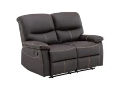 Canapé 2 Places Relax En Simili Marron CANBY -Accueil-Canapé canape 7256879