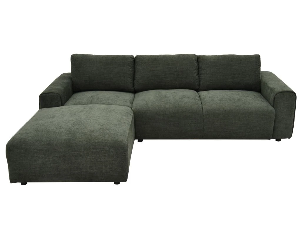 Canapé D'angle Gauche En Tissu Vert Sapin GLADYS 5 Canapé D'angle Gauche En Tissu Vert Sapin GLADYS – Image 3