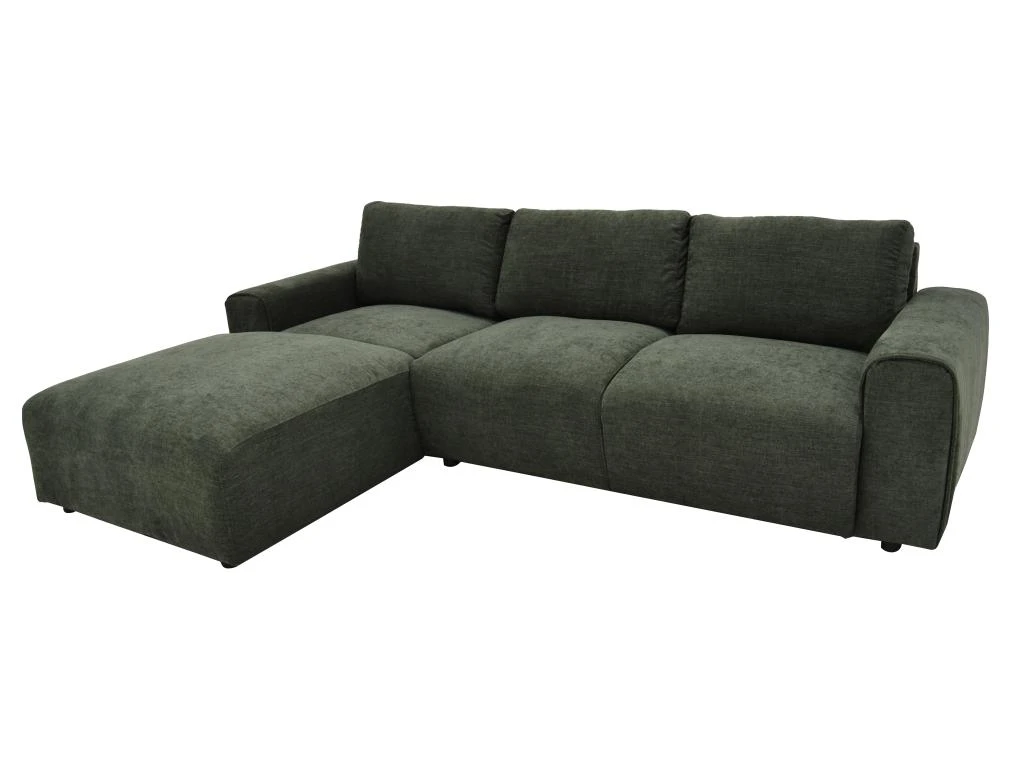 Canapé D'angle Gauche En Tissu Vert Sapin GLADYS 6 Canapé D'angle Gauche En Tissu Vert Sapin GLADYS – Image 4