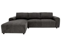 Canapé D'angle Gauche En Tissu Anthracite GLADYS -Accueil-Canapé canape 7761971