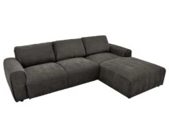 Canapé D'angle Droit En Tissu Anthracite GLADYS -Accueil-Canapé canape 7915989