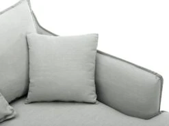 Canapé D'angle Droit En Tissu Gris Clair DOROTY -Accueil-Canapé canape 8229207