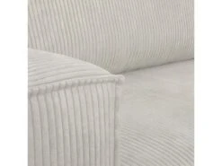 Canapé D'angle Convertible Réversible 4 Places Avec Coffre De Rangement En Velours Côtelé Beige - Livia -Accueil-Canapé canape 8908823