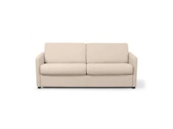 Canapé Tissu Beige Convertible Express LISSA - 3 Places.