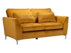 Canapé 2 Places Isla Velours Jaune Bluvel - Jaune