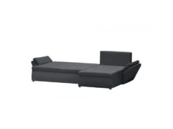Canapé D'angle Réversible Et Convertible HELIX, Couleur Gris Foncé, 4 Places Avec Coffre De Rangement -Accueil-Canapé canape 9479635