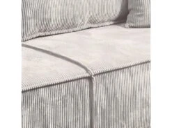 Canapé Convertible 4 Places Avec Coffre Isaac Velours Côtelé Blanc Cassé -Accueil-Canapé canape 9484943