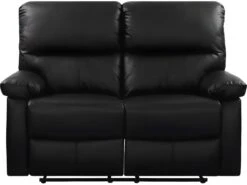 Canapé Relax "Lincoln" - 147 X 89 X 103 Cm - 2 Places - Noir -Accueil-Canapé canape 9485541