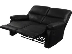 Canapé Relax "Lincoln" - 147 X 89 X 103 Cm - 2 Places - Noir -Accueil-Canapé canape 9485543
