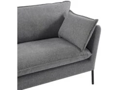 Canapé 2 Places En Tissu Gris SIENA -Accueil-Canapé canape 9612109