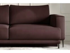 Canapé 3/4 Places Convertible Et Espace De Rangement, Marron, En Tissu De Qualité, DANY -Accueil-Canapé canape 9994935