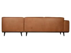 STATEMENT - Canapé D'angle 4 Places Eco Cuir Droit Cognac -Accueil-Canapé ensemble canape 13262949