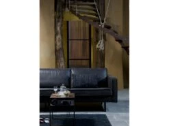 RODEO - Canapé 2 Places En Cuir Noir -Accueil-Canapé ensemble canape 13263301