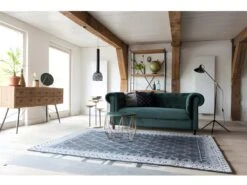 CHESTER - Canapé 3 Places En Velours Vert -Accueil-Canapé ensemble canape 9490703