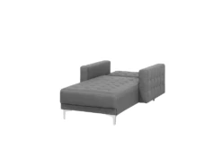 Chaise Longue En Tissu Gris Clair ABERDEEN -Accueil-Canapé meridienne 11796579