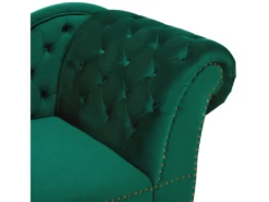 Méridienne à Droite Chesterfield En Velours Vert NIMES -Accueil-Canapé meridienne 16200271