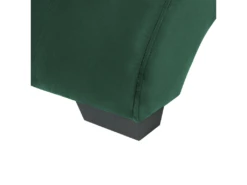 Chaise Longue En Velours Vert Avec Port USB Et Haut-parleur Bluetooth SIMORRE -Accueil-Canapé meridienne 16671283