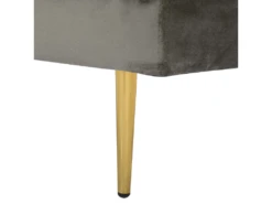 Méridienne En Velours Gris Taupe Côté Gauche MIRAMAS -Accueil-Canapé meridienne 16672793