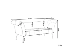 Chaise Longue En Velours Rose NANTILLY -Accueil-Canapé meridienne 16673575