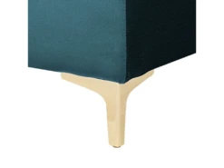 Chaise Longue En Velours Bleu Paon ABERDEEN -Accueil-Canapé meridienne 16673651