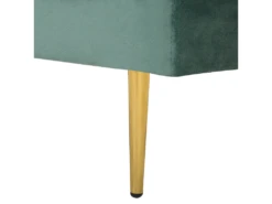 Chaise Longue En Velours Vert Menthe Côté Droit MIRAMAS -Accueil-Canapé meridienne 16676899