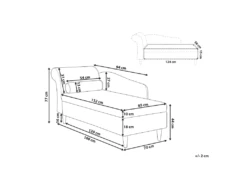 Chaise Longue Côté Gauche En Velours Gris Clair LUIRO 14 Chaise Longue Côté Gauche En Velours Gris Clair LUIRO -Accueil-Canapé meridienne 16677257