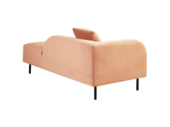 Chaise Longue Côté Gauche Rose Pêche LE CRAU -Accueil-Canapé meridienne 17476531