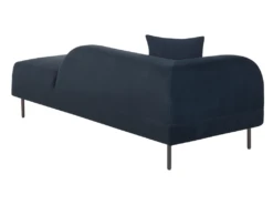 Chaise Longue Côté Gauche Bleu Foncé LE CRAU -Accueil-Canapé meridienne 17476677