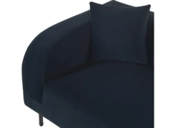 Chaise Longue Côté Gauche Bleu Foncé LE CRAU -Accueil-Canapé meridienne 17476679