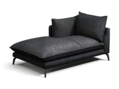 Méridienne Droite En Tissu KESTREL - Anthracite De Pascal Morabito